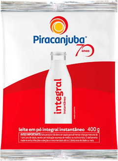 Leite Em Po Piracanjuba Integral Instantaneo Sachet 400g