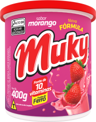 Achocolatado Muky Morango Pote 400g