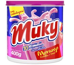 Achocolatado Muky Morango Pote 400g
