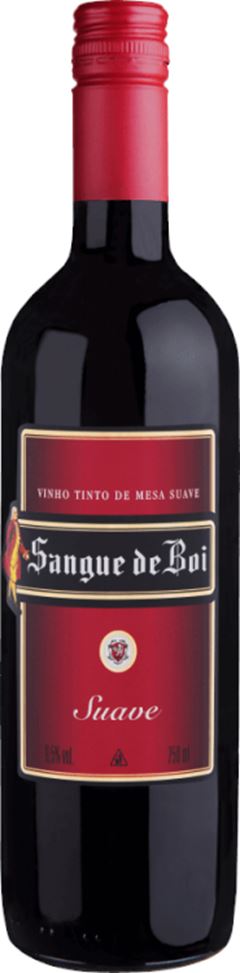 Vinho Nacional Sangue De Boi Tinto Suave 750ml