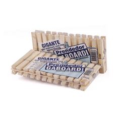 Prendedor De Roupa Madeira Gigante Gaboardi 50x12un