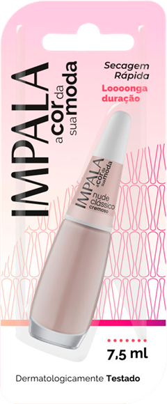 Esmalte Impala Cremoso Nude Classico 6un