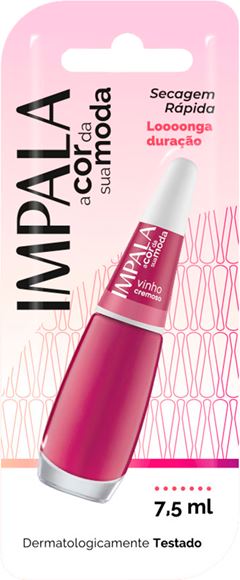 Esmalte Impala Cremoso Vinho 6un