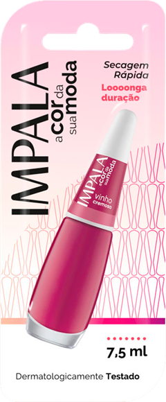 Esmalte Impala Cremoso Vinho 6un