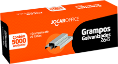 Grampo Leonora 26/6 Aco Galvanizado 5000un