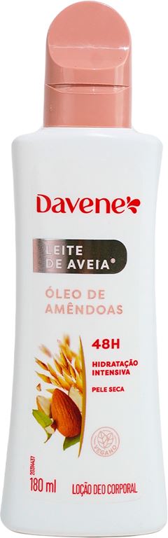Locao Hidratante Davene Leite De Aveia Oleo Amendoas 180ml
