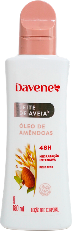 Locao Hidratante Davene Leite De Aveia Oleo Amendoas 180ml