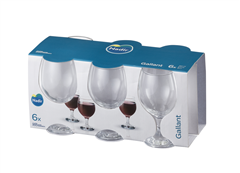 Jogo Taca De Vidro Vinho Nadir Gallant 250ml