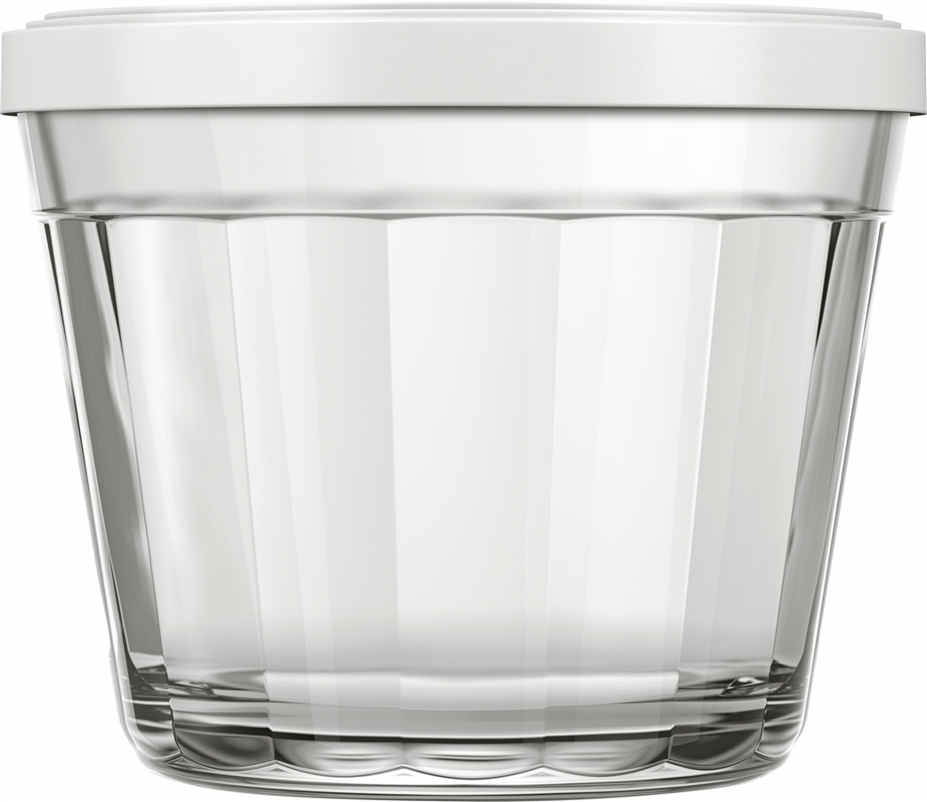 Tigela De Vidro Americano Nadir Com Tampa 150ml