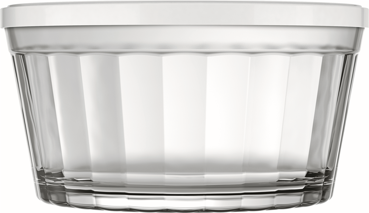 Tigela De Vidro Americano Nadir Com Tampa 600ml