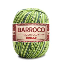 Barbante Barroco N6 Mesclado Verde Gramado 9536
