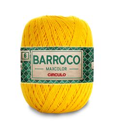 Barbante Barroco Maxcolor Liso Amarelo Canario 1289