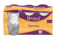 Jogo Copo Vidro Wheaton Multiuso Itapepema 330ml