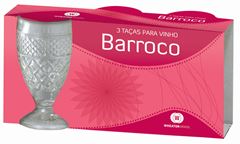 Jogo Taca Vidro Vinho Wheaton Barro 190ml
