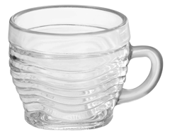 Xicara De Vidro Cafe Sem Pires Crystal 93ml