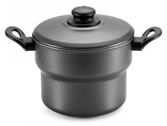 Cuscuzeiro De Aluminio Panelux Antiaderente Grafite N16