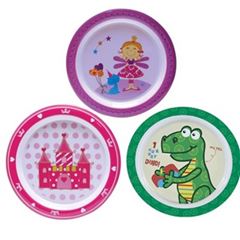 Prato Melamina Yazi Infantil Fundo 22cm 12x1