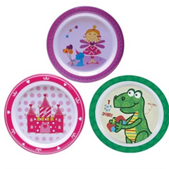 Prato Melamina Yazi Infantil Fundo 22cm 12x1