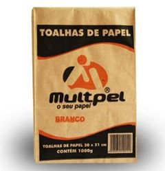 Papel Toalha Multipel Branco 20x21 800fls