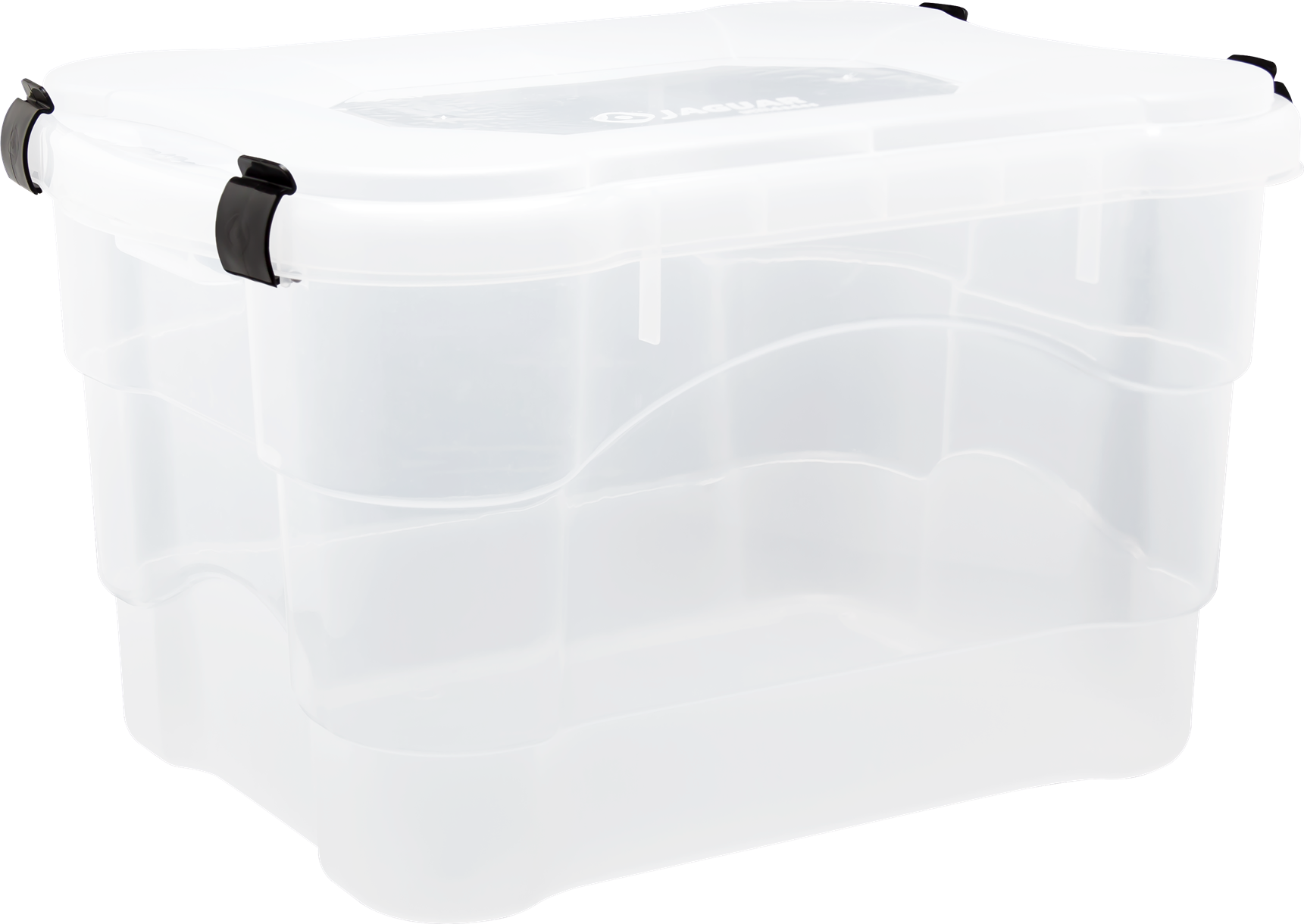 Caixa Organizadora Plastico Jaguar Com Tampa 45l