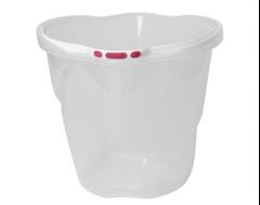 Balde Plastico Jaguar Max Transparente 12l