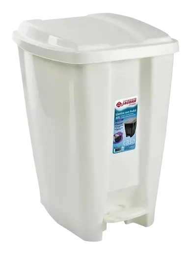 Lixeira Plastica Jaguar Com Pedal Sortida 20l