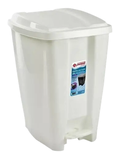 Lixeira Plastica Jaguar Com Pedal Sortida 20l