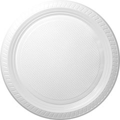 Prato Descartavel Copobras Raso Branco 50x10 21cm