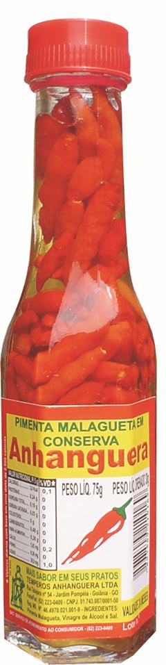 Pimenta Anhanguera Malaghueta Vidro 30g