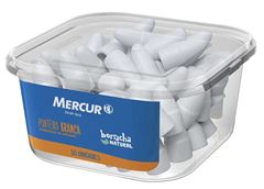 Borracha Mercur Ponteira Branca Pote