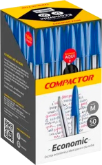 Caneta Compactor Esferografica Economic Preto
