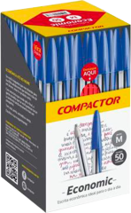 Caneta Compactor Esferografica Economic Vermelho