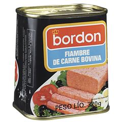 Fiambre Bordon Carne Bovino Lata 320g