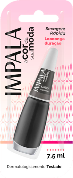 Esmalte Impala Cremoso Preto 6un