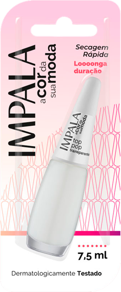 Esmalte Impala Transparente Top Pop 6un