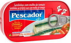 Sardinha Pescador Tomate 125g