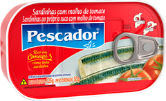 Sardinha Pescador Tomate 125g