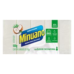 Sabao Pedaco Minuano Coco 5x100g