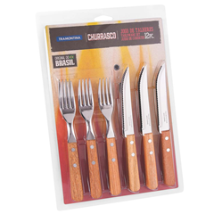 Faqueiro Inox Tramontina Churrasco 12pcs