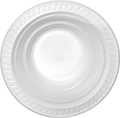 Prato Descartavel Copobras Fundo Branco 50x10 15cm