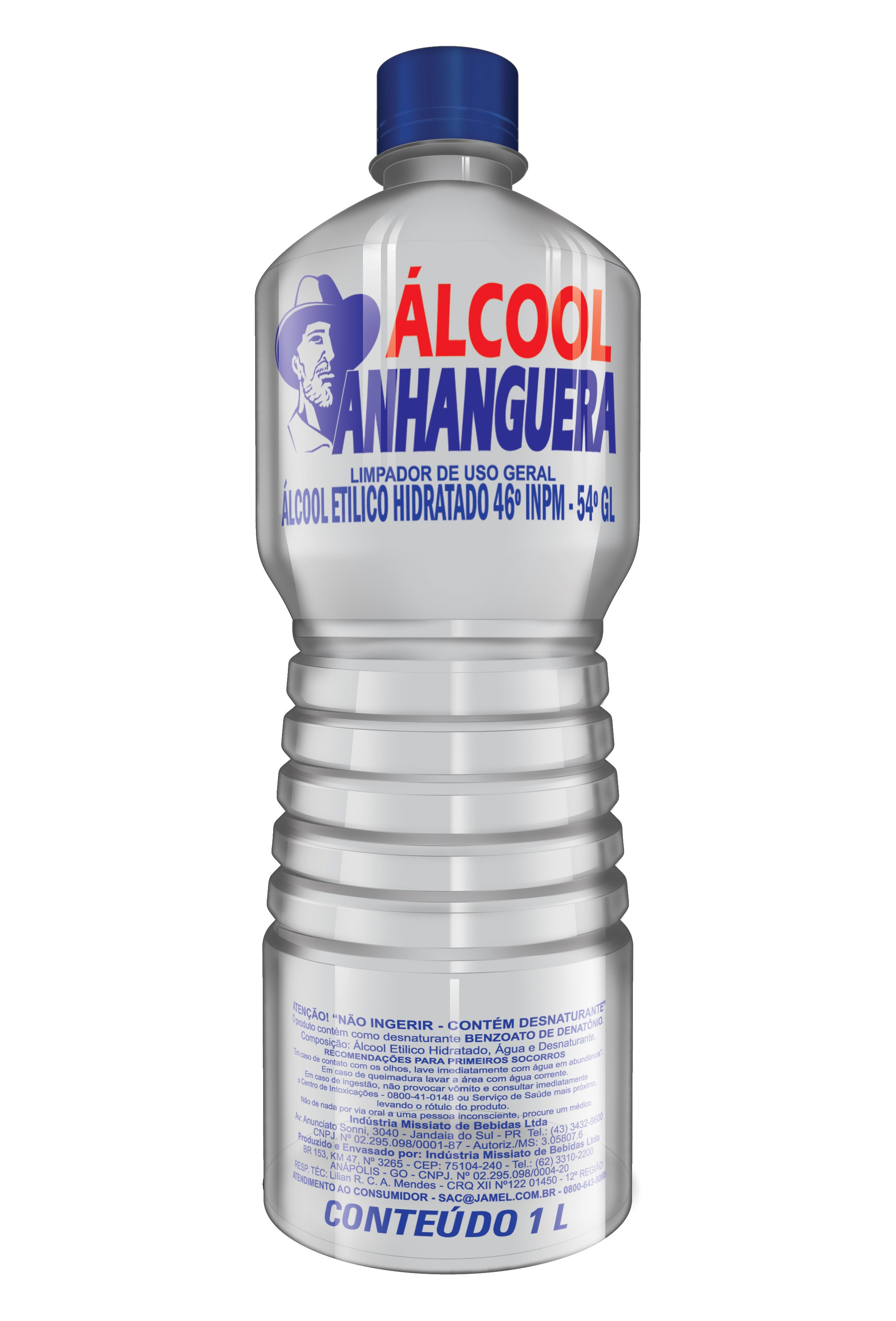 Alcool Anhanguera 46% 1l