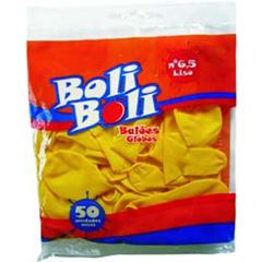 Balao Boli Boli 6,5 Liso Amarelo 50un