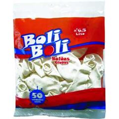 Balao Boli Boli 6,5 Liso Branco 50un