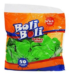 Balao Boli Boli 6,5 Liso Verde 50un
