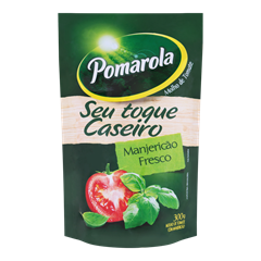 Molho De Tomate Pomarola Manjericao Sachet 300g