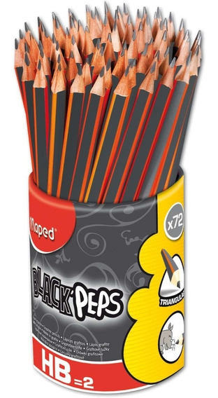 Lapis Graf Maped Black Peps Hb Pote