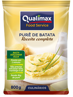 Pure Batata Qualimax Receita Completo 800g