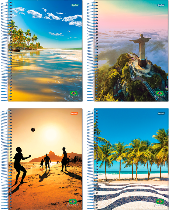 Caderno Jandaia Brasilidade 1/4 Cf Esp 96fls