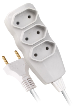 Extensao Eletrica Fc New 2 Pinos Branca 10m