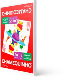 Papel A4 Chamequinho Branco 100fls